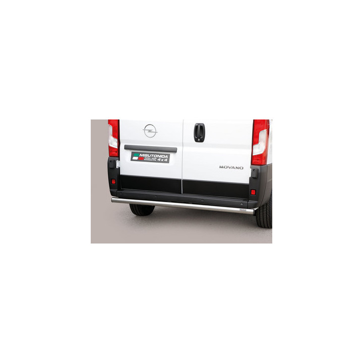 Rear Protection Bar, Misutonida 4x4 Rear Bumper, Color Silver, Opel Movano 2022 - 2023 - EDK.ro