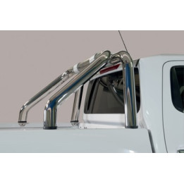 Rear Protection Bar, Misutonida 4x4 Rear Bumper, Color Silver, Renault Alaskan 2018 - Present - EDK.ro