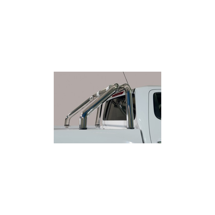 Rear Protection Bar, Misutonida 4x4 Rear Bumper, Color Black, Renault Alaskan 2018 - Present - EDK.ro
