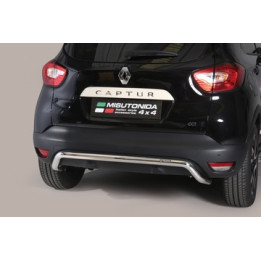 Rear Protection Bar, Misutonida 4x4 Rear Bumper, Color Silver, Renault Captur - EDK.ro