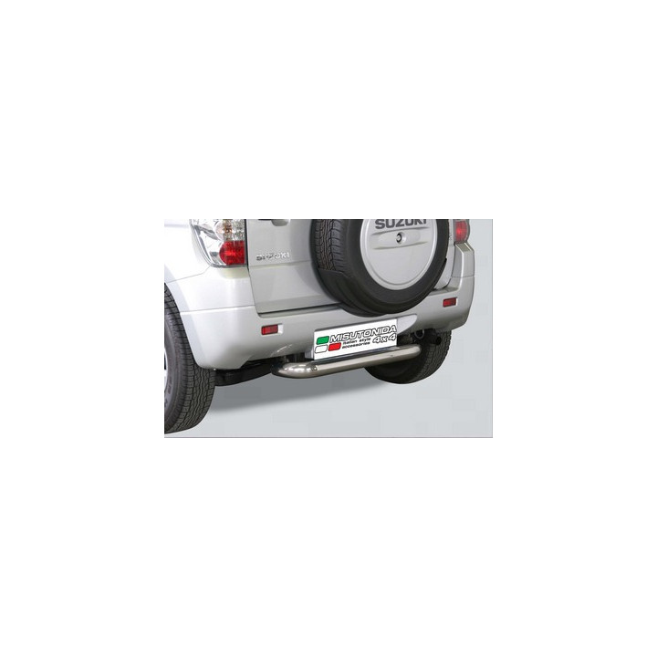 Bară de Protecție Spate, Misutonida 4x4 Rear Bumper, Culoare Argintiu, Suzuki Grand Vitara 2005 - 2008 - EDK.ro