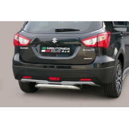 Rear Protection Bar, Misutonida 4x4 Rear Bumper, Color Silver, Suzuki SX4 2013 - Present - EDK.ro