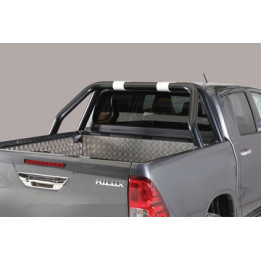 Rear Protection Bar, Misutonida 4x4 Rear Bumper, Color Black, Toyota Hilux 2016 - Present - EDK.ro