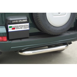 Rear Protection Bar, Misutonida 4x4 Rear Bumper, Color Silver, Toyota Land Cruiser 120 2003 - 2008 - EDK.ro