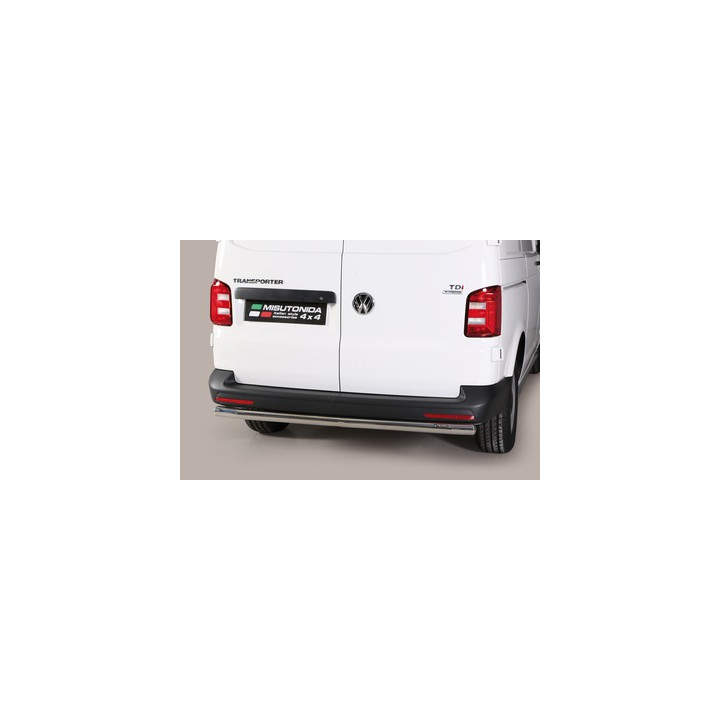 Rear Protection Bar, Misutonida 4x4 Rear Bumper, Color Silver, Volkswagen Transporter T6.1 2019 - 2021 - EDK.ro