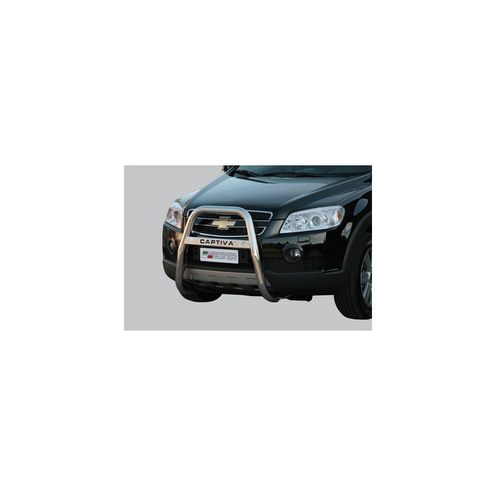 EC Homologated Bullbar, Misutonida 4x4 High Medium Bar, Color Black, Chevrolet Captiva - EDK.ro