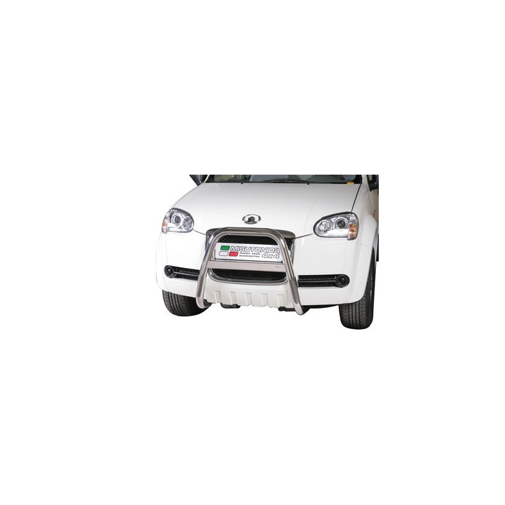 EC Homologated Bullbar, Misutonida 4x4 High Medium Bar, Color Silver, Great Wall Steed 2010 - 2011 - EDK.ro