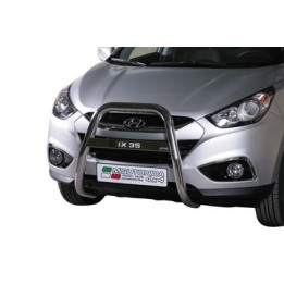 EC Homologated Bullbar, Misutonida 4x4 High Medium Bar, Color Black, Hyundai ix35 - EDK.ro