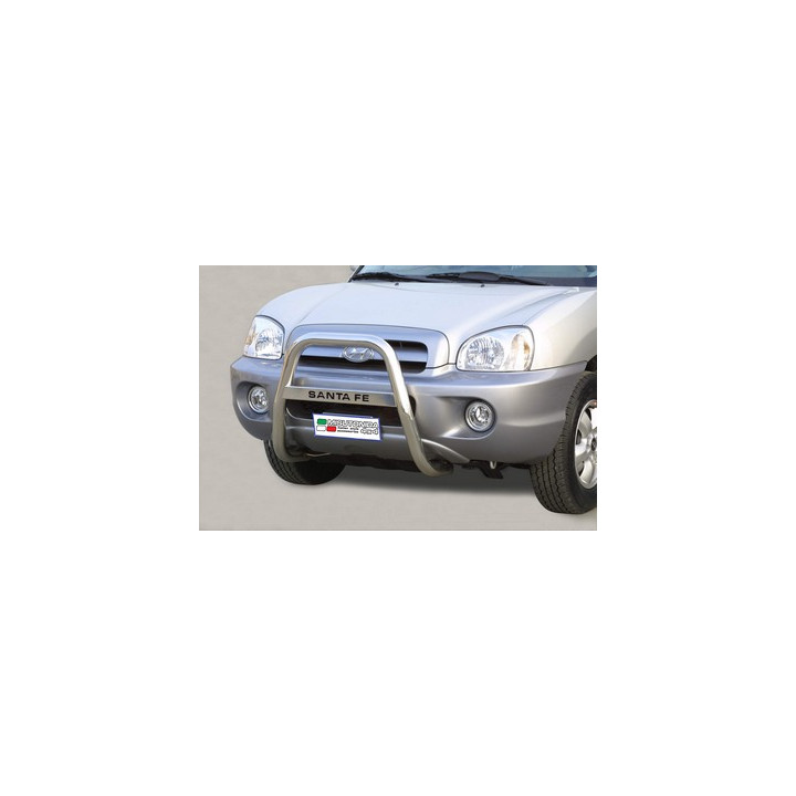 Bullbar Omologat RAR, Misutonida 4x4 High Medium Bar, Culoare Negru, Hyundai Santa Fe - EDK.ro
