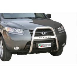 EC Homologated Bullbar, Misutonida 4x4 High Medium Bar, Color Silver, Hyundai Santa Fe - EDK.ro