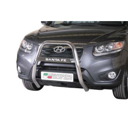 EC Homologated Bullbar, Misutonida 4x4 High Medium Bar, Color Black, Hyundai Santa Fe - EDK.ro