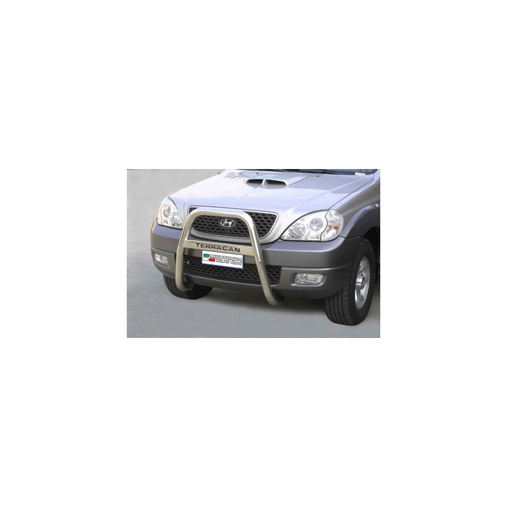 Bullbar Omologat RAR, Misutonida 4x4 High Medium Bar, Culoare Negru, Hyundai Terracan - EDK.ro