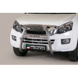 EC Homologated Bullbar, Misutonida 4x4 High Medium Bar, Color Silver, Isuzu D-Max 2012 - 2019 - EDK.ro