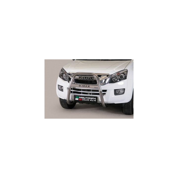 EC Homologated Bullbar, Misutonida 4x4 High Medium Bar, Color Black, Isuzu D-Max 2012 - 2019 - EDK.ro