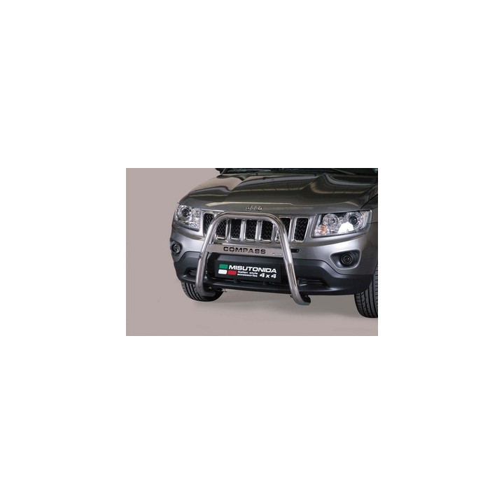 EC Homologated Bullbar, Misutonida 4x4 High Medium Bar, Color Black, Jeep Compass - EDK.ro