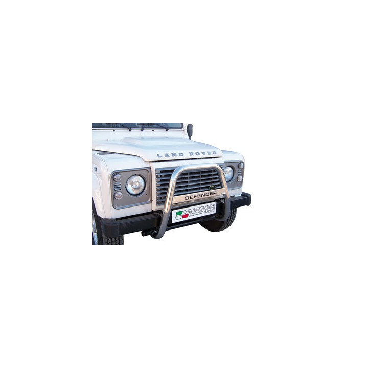 EC Homologated Bullbar, Misutonida 4x4 High Medium Bar, Color Black, Land Rover Defender - EDK.ro
