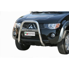 Bullbar Omologat RAR, Misutonida 4x4 High Medium Bar, Culoare Argintiu, Mitsubishi L200 2006 - 2009 - EDK.ro
