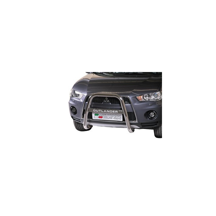 EC Homologated Bullbar, Misutonida 4x4 High Medium Bar, Color Silver, Mitsubishi Outlander - EDK.ro
