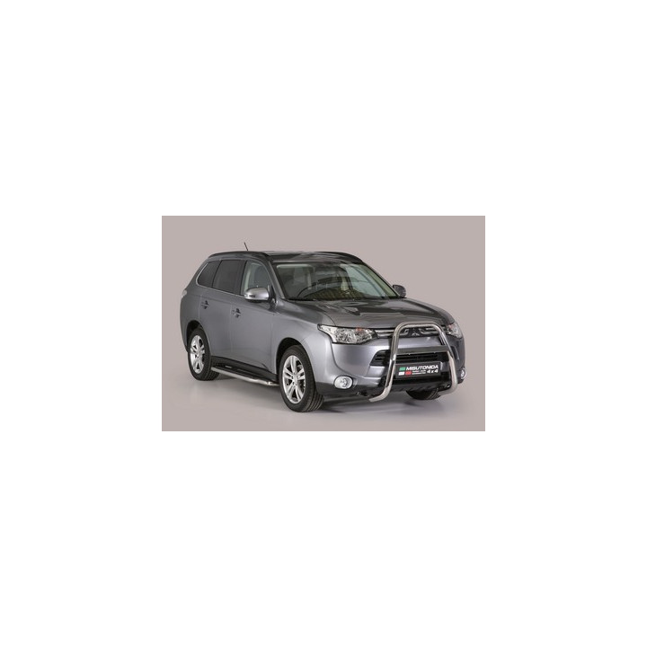 EC Homologated Bullbar, Misutonida 4x4 High Medium Bar, Color Black, Mitsubishi Outlander - EDK.ro