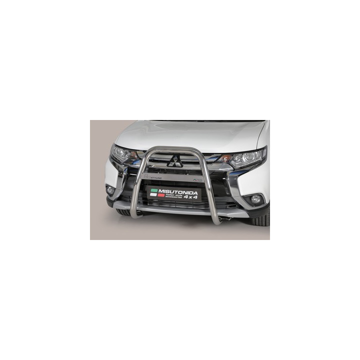 EC Homologated Bullbar, Misutonida 4x4 High Medium Bar, Color Silver, Mitsubishi Outlander - EDK.ro
