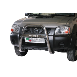 Bullbar Omologat RAR, Misutonida 4x4 High Medium Bar, Culoare Argintiu, Nissan Navara 2009 - 2015 - EDK.ro