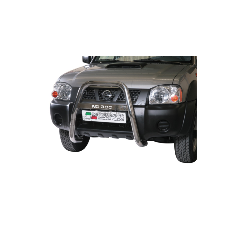 Bullbar Omologat RAR, Misutonida 4x4 High Medium Bar, Culoare Argintiu, Nissan Navara 2009 - 2015 - EDK.ro
