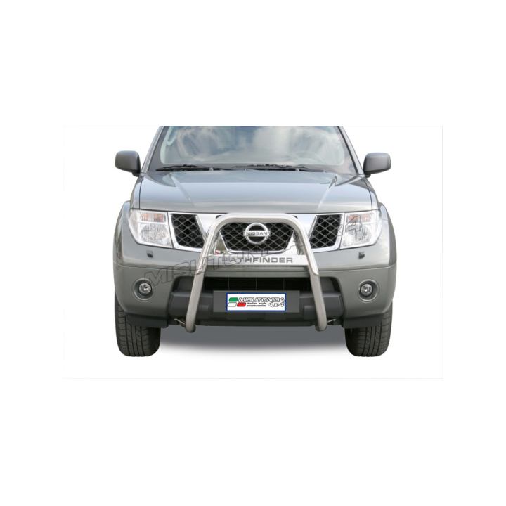 EC Homologated Bullbar, Misutonida 4x4 High Medium Bar, Color Silver, Nissan Pathfinder - EDK.ro