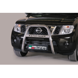 Bullbar Omologat RAR, Misutonida 4x4 High Medium Bar, Culoare Argintiu, Nissan Pathfinder - EDK.ro
