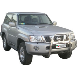 EC Homologated Bullbar, Misutonida 4x4 High Medium Bar, Color Silver, Nissan Patrol GR 2005 - Present - EDK.ro