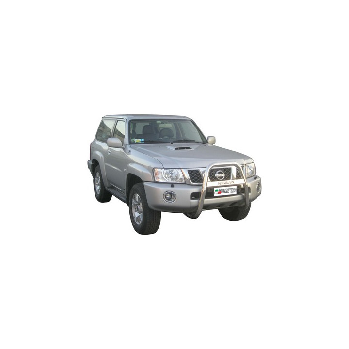 Bullbar Omologat RAR, Misutonida 4x4 High Medium Bar, Culoare Negru, Nissan Patrol GR 2005 - Prezent - EDK.ro