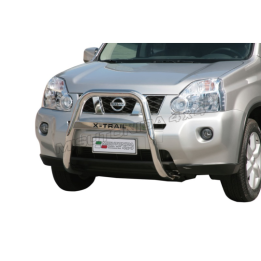 EC Homologated Bullbar, Misutonida 4x4 High Medium Bar, Color Silver, Nissan X-Trail - EDK.ro
