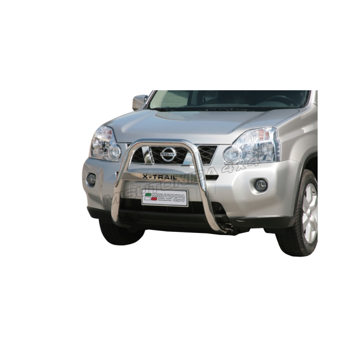 EC Homologated Bullbar, Misutonida 4x4 High Medium Bar, Color Silver, Nissan X-Trail - EDK.ro