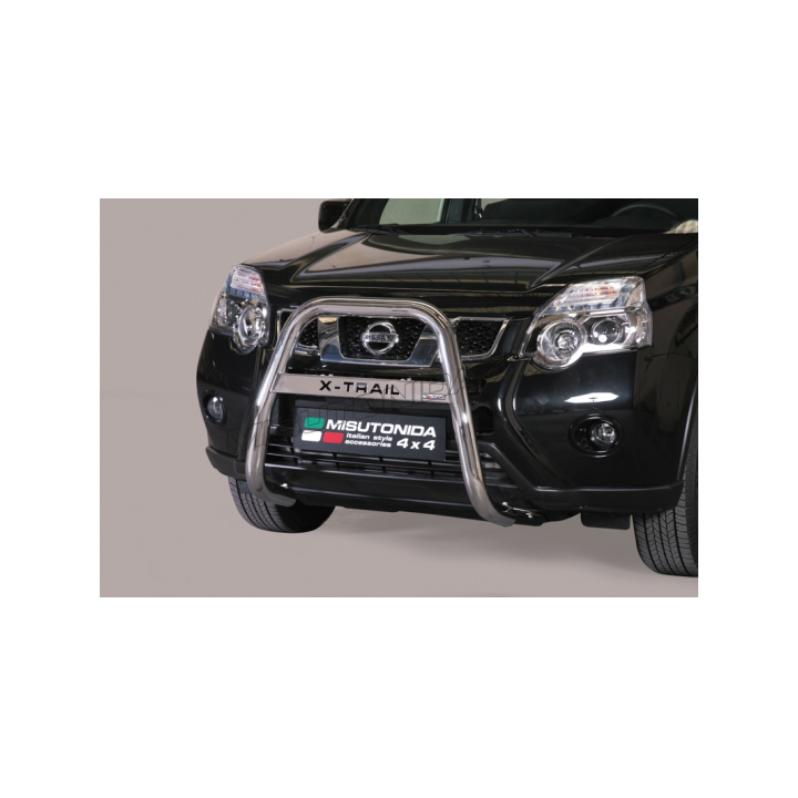 EC Homologated Bullbar, Misutonida 4x4 High Medium Bar, Color Silver, Nissan X-Trail - EDK.ro