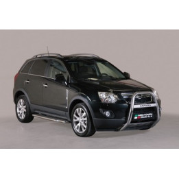 Bullbar Omologat RAR, Misutonida 4x4 High Medium Bar, Culoare Negru, Opel Antara - EDK.ro