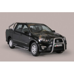 Bullbar Omologat RAR, Misutonida 4x4 High Medium Bar, Culoare Argintiu, SsangYong Actyon Sports - EDK.ro