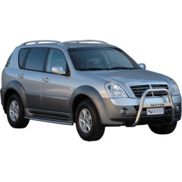EC Homologated Bullbar, Misutonida 4x4 High Medium Bar, Color Silver, SsangYong Rexton - EDK.ro