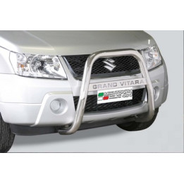 EC Homologated Bullbar, Misutonida 4x4 High Medium Bar, Color Silver, Suzuki Grand Vitara 2005 - 2008 - EDK.ro