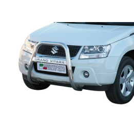 EC Homologated Bullbar, Misutonida 4x4 High Medium Bar, Color Black, Suzuki Grand Vitara 2009 - 2012 - EDK.ro