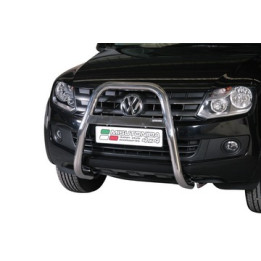 EC Homologated Bullbar, Misutonida 4x4 High Medium Bar, Color Black, Volkswagen Amarok 2010 - 2022 - EDK.ro