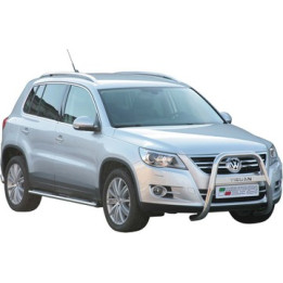 EC Homologated Bullbar, Misutonida 4x4 High Medium Bar, Color Silver, Volkswagen Tiguan - EDK.ro