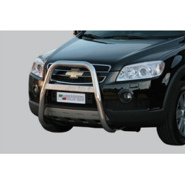 EC Homologated Bullbar, Misutonida 4x4 High Medium Bar, Color Black, Chevrolet Captiva - EDK.ro