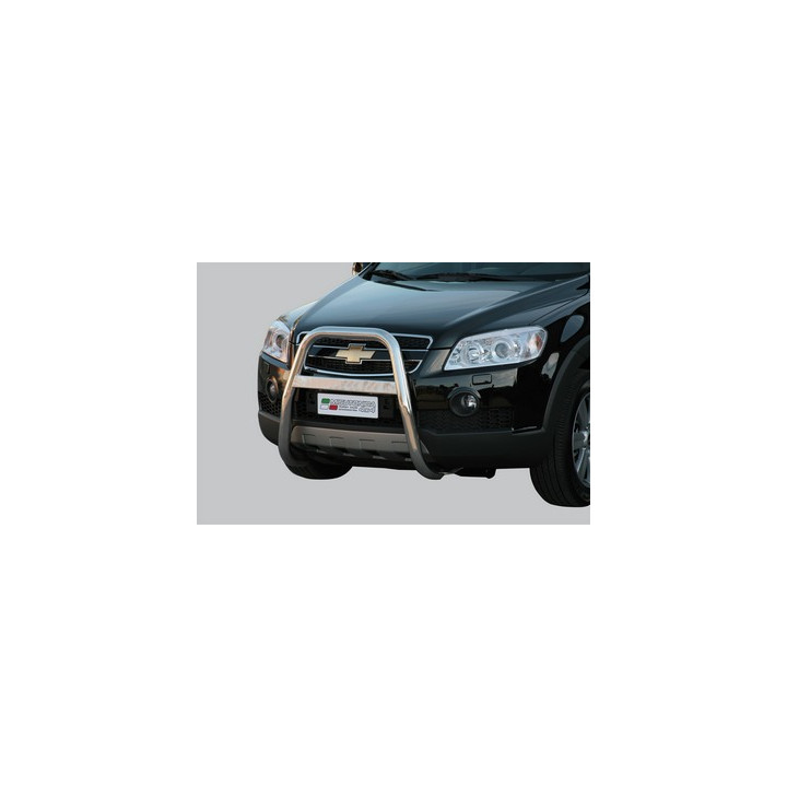EC Homologated Bullbar, Misutonida 4x4 High Medium Bar, Color Black, Chevrolet Captiva - EDK.ro