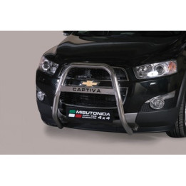 Bullbar Omologat RAR, Misutonida 4x4 High Medium Bar, Culoare Negru, Chevrolet Captiva - EDK.ro