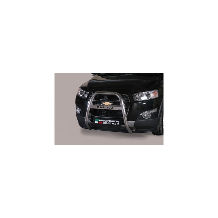 EC Homologated Bullbar, Misutonida 4x4 High Medium Bar, Color Black, Chevrolet Captiva - EDK.ro