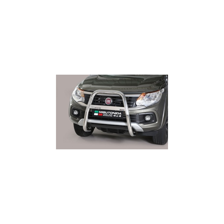 Bullbar Omologat RAR, Misutonida 4x4 High Medium Bar, Culoare Argintiu, Fiat Fullback - EDK.ro