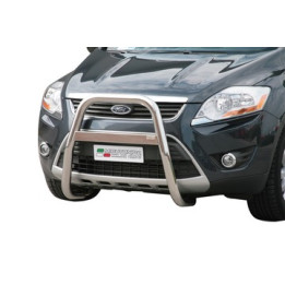 EC Homologated Bullbar, Misutonida 4x4 High Medium Bar, Color Silver, Ford Kuga - EDK.ro