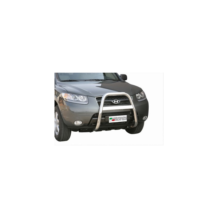 EC Homologated Bullbar, Misutonida 4x4 High Medium Bar, Color Black, Hyundai Santa Fe - EDK.ro