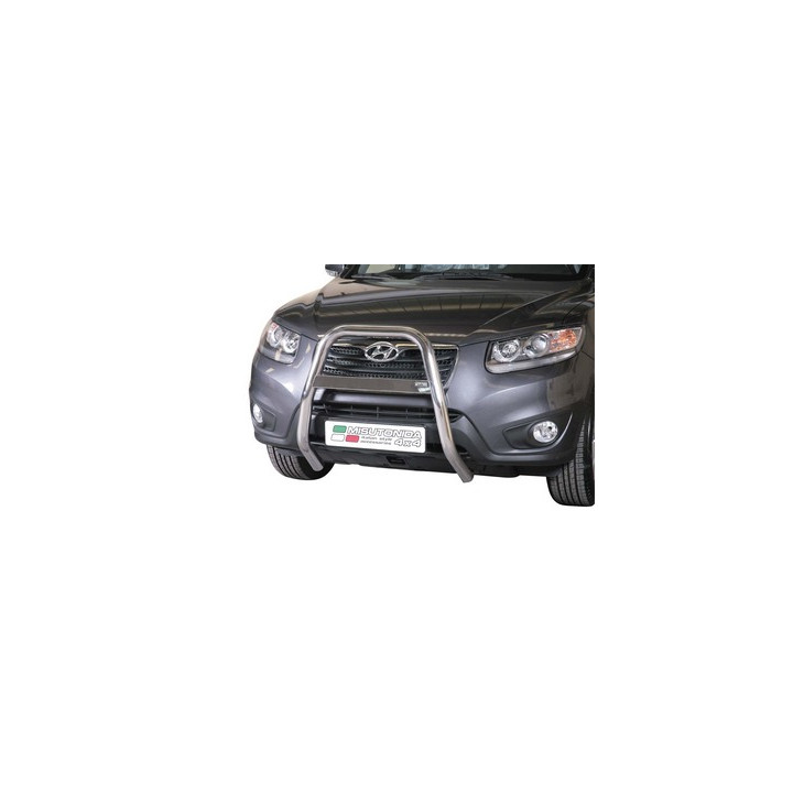 EC Homologated Bullbar, Misutonida 4x4 High Medium Bar, Color Silver, Hyundai Santa Fe - EDK.ro