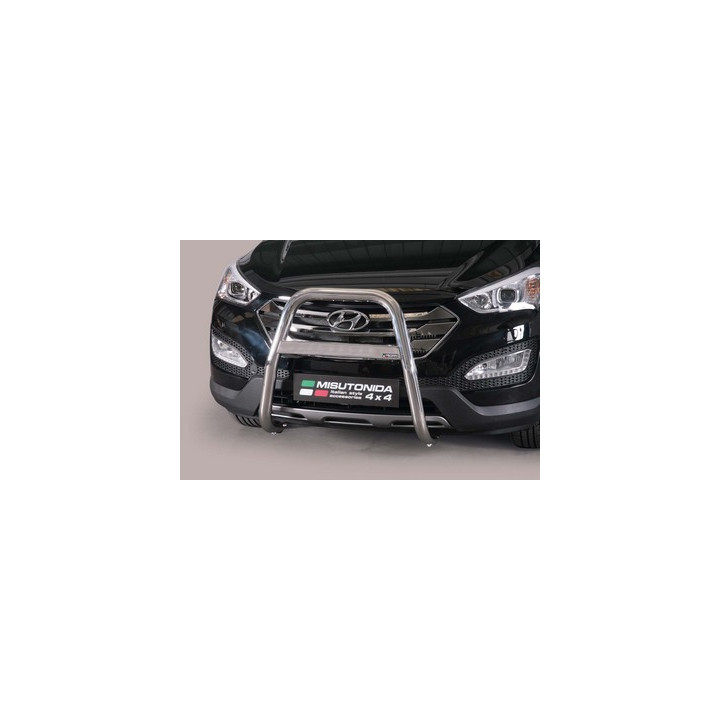 EC Homologated Bullbar, Misutonida 4x4 High Medium Bar, Color Silver, Hyundai Santa Fe - EDK.ro