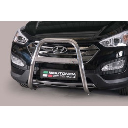 EC Homologated Bullbar, Misutonida 4x4 High Medium Bar, Color Black, Hyundai Santa Fe - EDK.ro